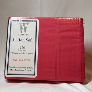 WAMSUTTA COTTON SOFT TWIN XL BED SHEET